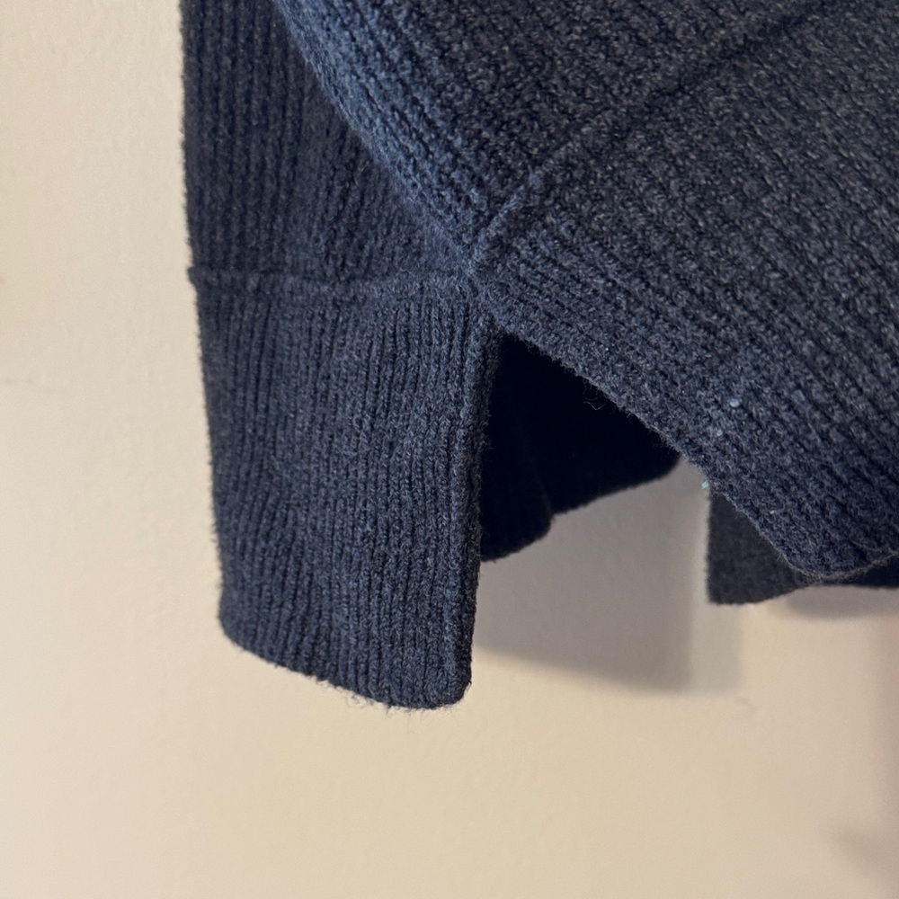 aerie dark gray/black Ribbed Crewneck Sweater - Picture 4 of 6